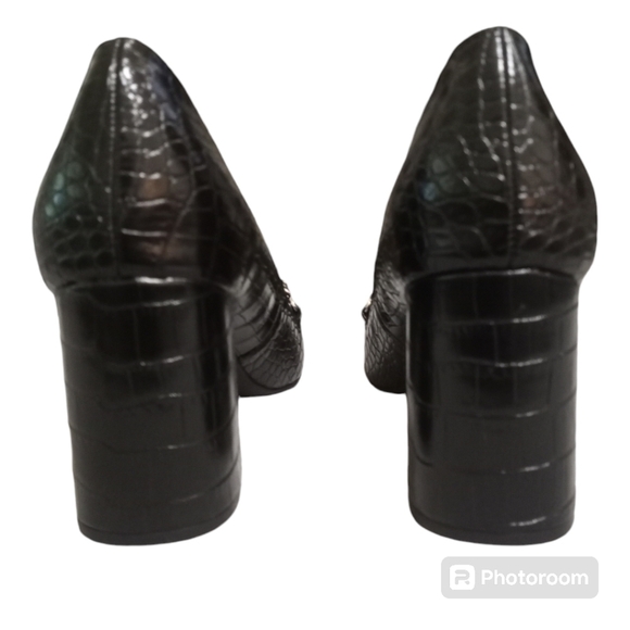 The Limited Benton Block Heel Loafer Black 9.5 M - Picture 5 of 15